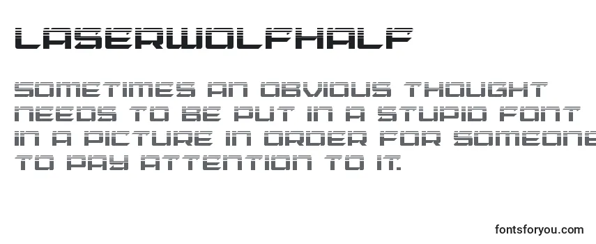 Schriftart Laserwolfhalf