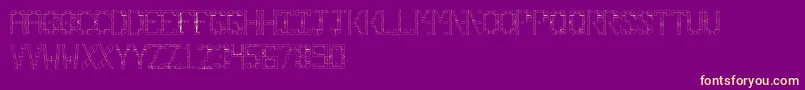 Secondwind Font – Yellow Fonts on Purple Background