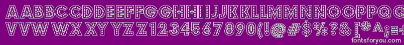 Budmojigglish Font – Green Fonts on Purple Background