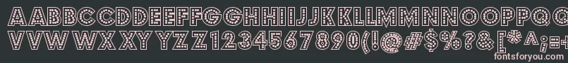 Budmojigglish Font – Pink Fonts on Black Background