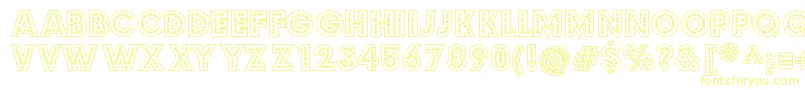 Budmojigglish-Schriftart – Gelbe Schriften
