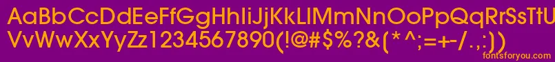 ItcAvantGardeGothicLtMedium Font – Orange Fonts on Purple Background