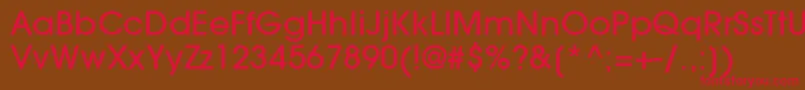 ItcAvantGardeGothicLtMedium Font – Red Fonts on Brown Background