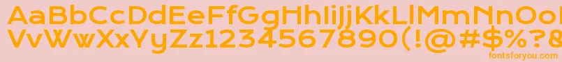 KronaoneRegular Font – Orange Fonts on Pink Background