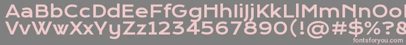 KronaoneRegular Font – Pink Fonts on Gray Background