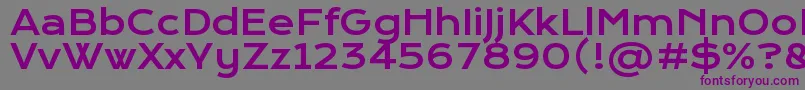 KronaoneRegular-Schriftart – Violette Schriften auf grauem Hintergrund