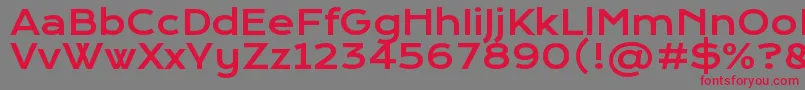 KronaoneRegular Font – Red Fonts on Gray Background