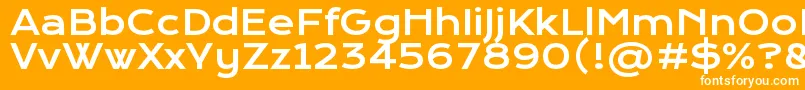 KronaoneRegular Font – White Fonts on Orange Background