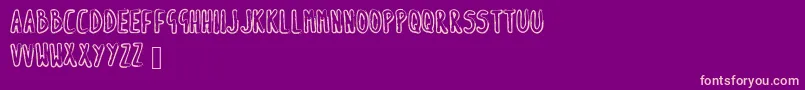 SkBrian Font – Pink Fonts on Purple Background