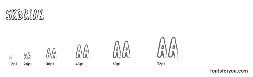 sizes of skbrian font, skbrian sizes