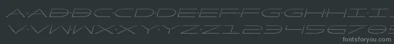 Factorgradital-Schriftart – Graue Schriften auf schwarzem Hintergrund
