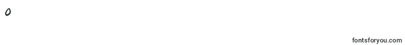 フォントPapamanoAoe – フォント 数字 0