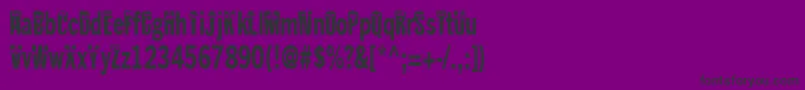 Kablokheadjam Font – Black Fonts on Purple Background
