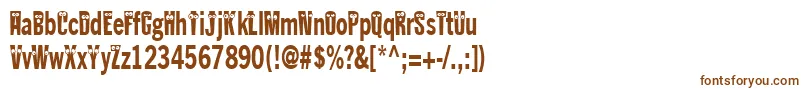 Шрифт Kablokheadjam – коричневые шрифты
