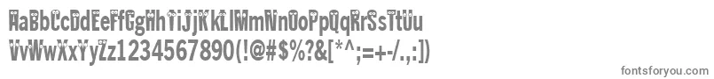 Шрифт Kablokheadjam – серые шрифты на белом фоне