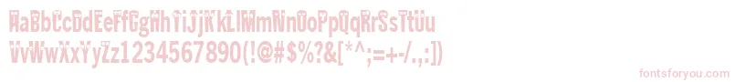 Шрифт Kablokheadjam – розовые шрифты