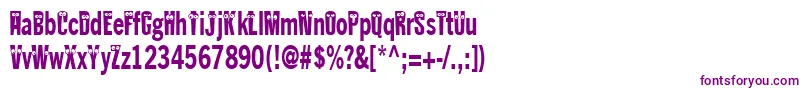 Шрифт Kablokheadjam – фиолетовые шрифты