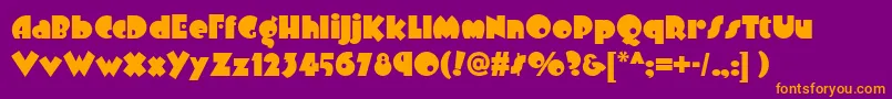 Arbuckle Remix Nf Font – Orange Fonts on Purple Background