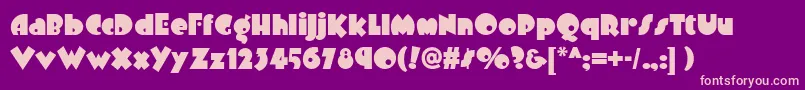 Arbuckle Remix Nf Font – Pink Fonts on Purple Background