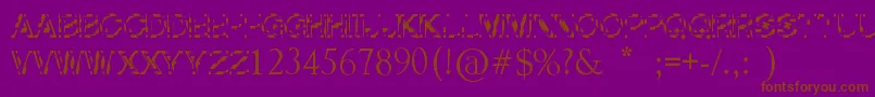 fuente SlicedTech – Fuentes Marrones Sobre Fondo Morado