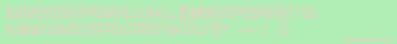 Ultrasonik Font – Pink Fonts on Green Background