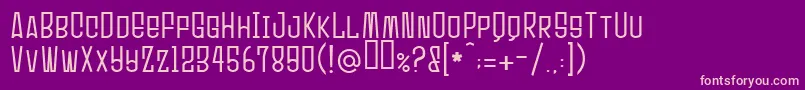 Ultrasonik Font – Pink Fonts on Purple Background