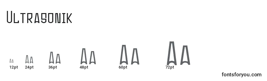 Ultrasonik Font Sizes