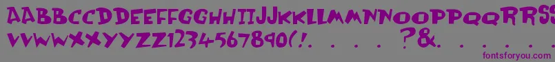 Olli Font – Purple Fonts on Gray Background