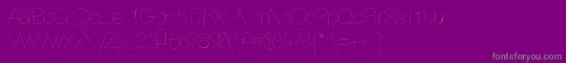 Anothertry-Schriftart – Graue Schriften auf violettem Hintergrund