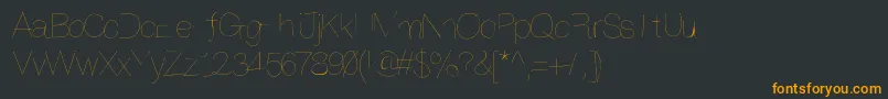 Anothertry Font – Orange Fonts on Black Background