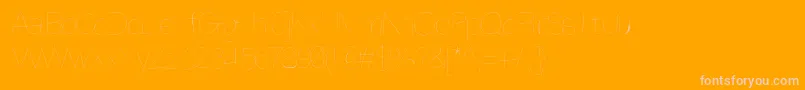 Anothertry Font – Pink Fonts on Orange Background