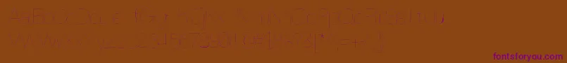 Anothertry Font – Purple Fonts on Brown Background