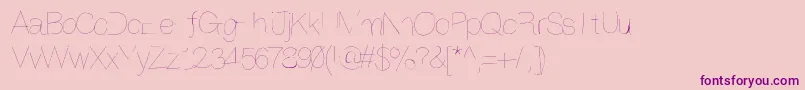 Anothertry Font – Purple Fonts on Pink Background