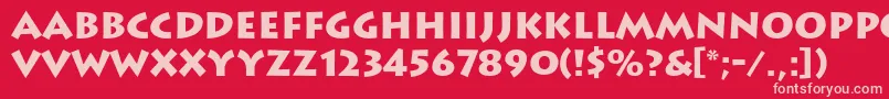 More about LithosBlack Font LithosBlack Font – Pink Fonts on Red Background
