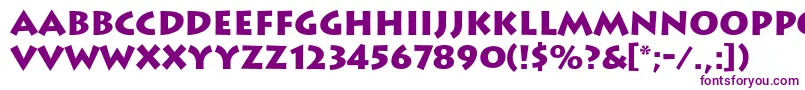 LithosBlack Font – Purple Fonts on White Background