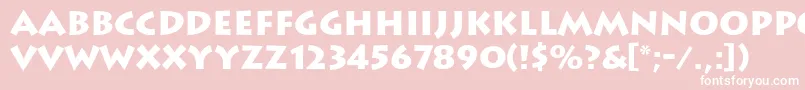 More about LithosBlack Font LithosBlack Font – White Fonts on Pink Background