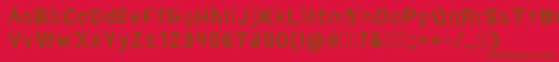 Шрифт Hexoto – коричневые шрифты на красном фоне