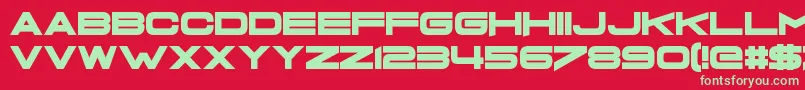 GrandmasTelevision Font – Green Fonts on Red Background