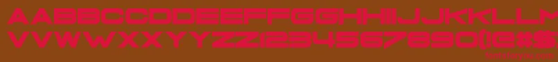 GrandmasTelevision Font – Red Fonts on Brown Background