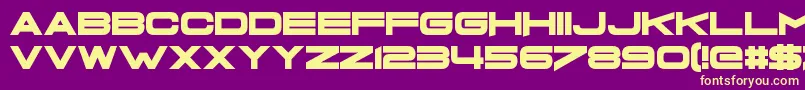 Więcej informacji o czcionce GrandmasTelevision Czcionka GrandmasTelevision – żółte czcionki na fioletowym tle