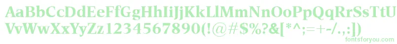 EsperantoBold Font – Green Fonts on White Background
