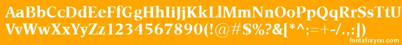 EsperantoBold Font – White Fonts on Orange Background