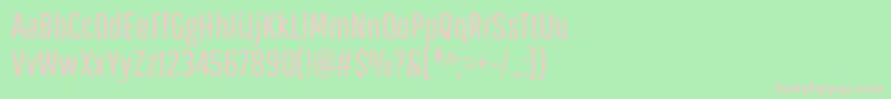 PathwaygothiconeRegular Font – Pink Fonts on Green Background