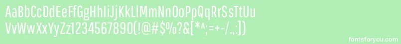 PathwaygothiconeRegular Font – White Fonts on Green Background