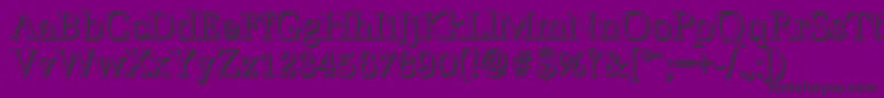 MarseilleshadowRegular-Schriftart – Schwarze Schriften auf violettem Hintergrund