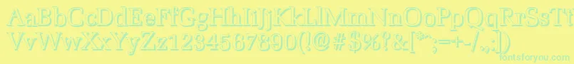 More about MarseilleshadowRegular Font MarseilleshadowRegular Font – Green Fonts on Yellow Background