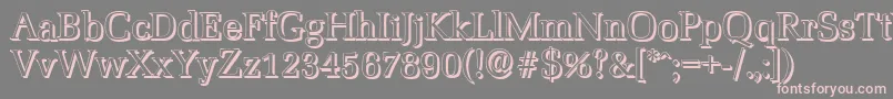 MarseilleshadowRegular Font – Pink Fonts on Gray Background