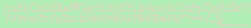 MarseilleshadowRegular Font – Pink Fonts on Green Background