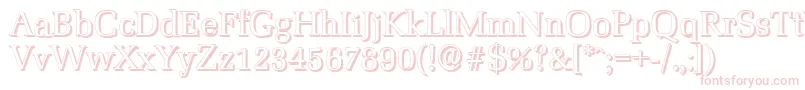 MarseilleshadowRegular Font – Pink Fonts on White Background