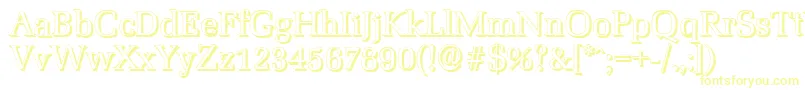 Шрифт MarseilleshadowRegular – жёлтые шрифты